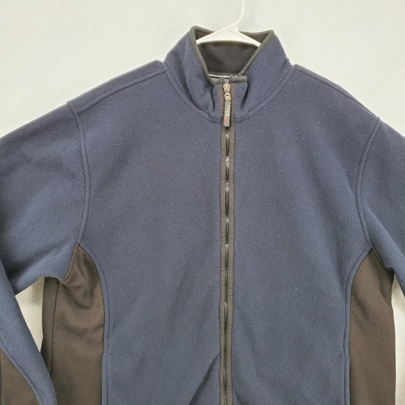 IZOD Jacket Men's Long Sleeve Full Zip High Neck Elastic at Waist/Wrists Blue L - Picture 6 of 12